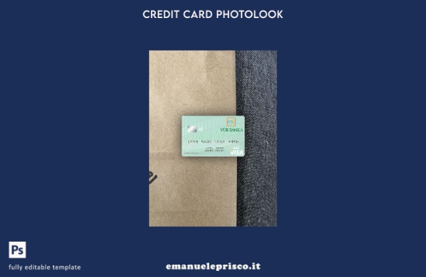 modello frontale photolook per carta di debito visto Slovacchia VÚB Banka stile 